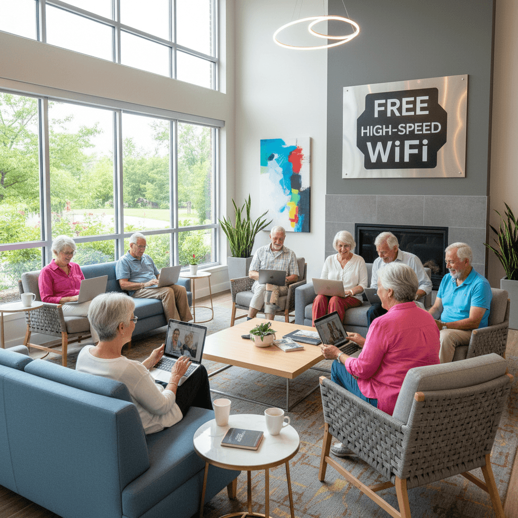 Free WiFi available for all residents
